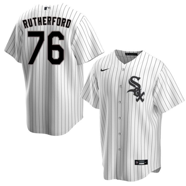 Nike Men #76 Blake Rutherford Chicago White Sox Baseball Jerseys Sale-Pinstripe